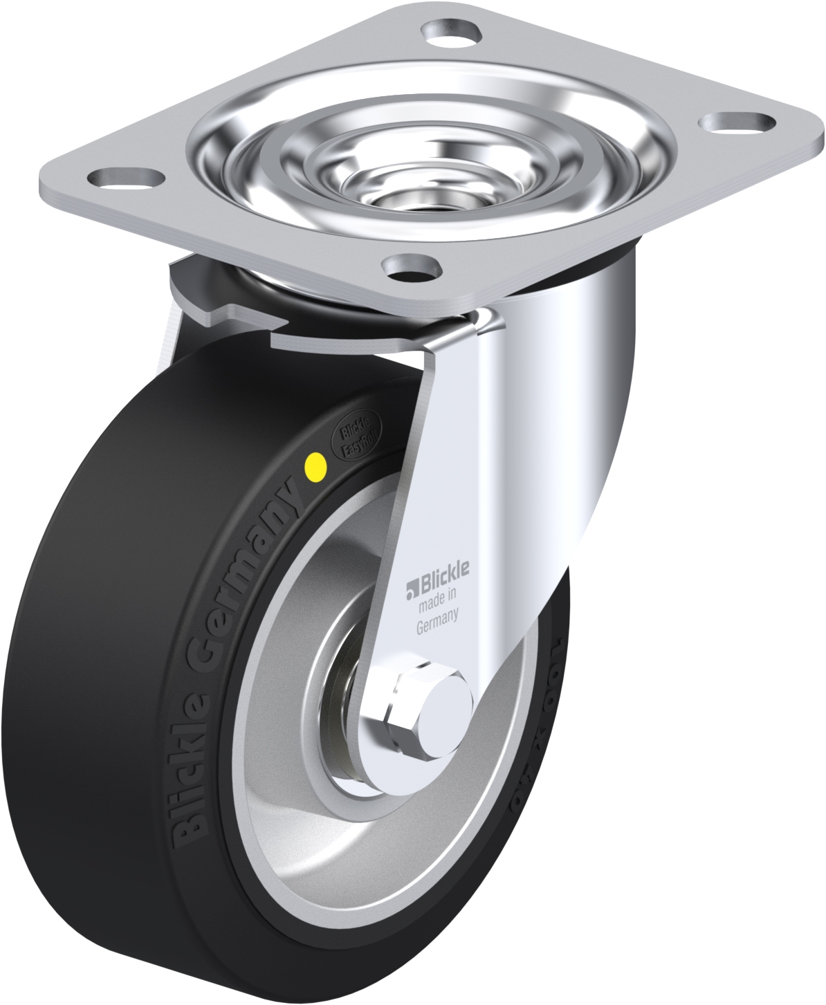  Roulette pivotante L-ALEV à platine Electro-conductrice Protège-pied à billes sans frein 
