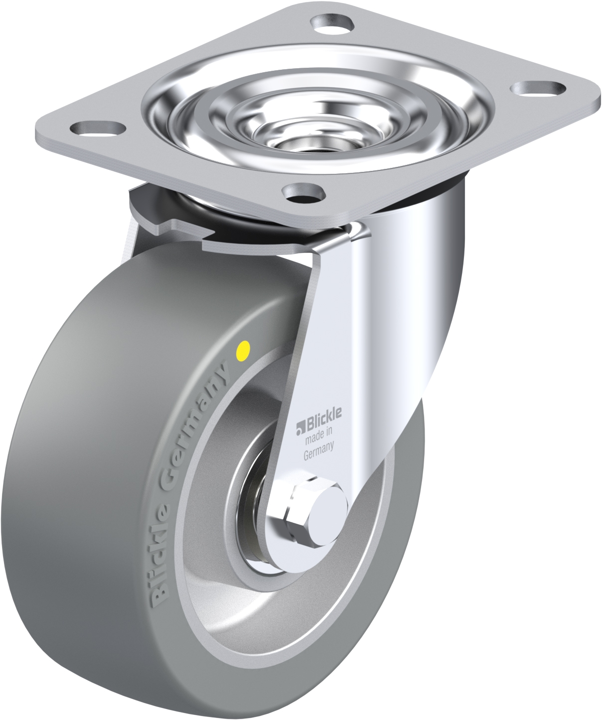 Roulette pivotante L-ALST à platine Antistatique Protège-pied à billes sans frein 