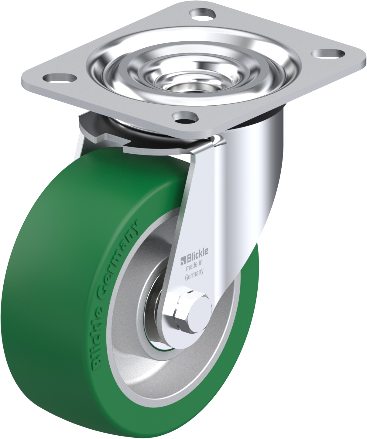  Roulette pivotante L-ALST à platine Roulement à billes sans frein 