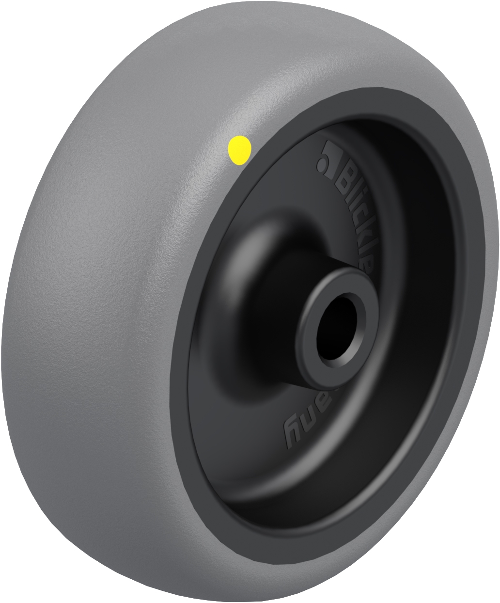 Roue TPA Non tachant gris, Electro-conductrice Moyeu lisse Blickle