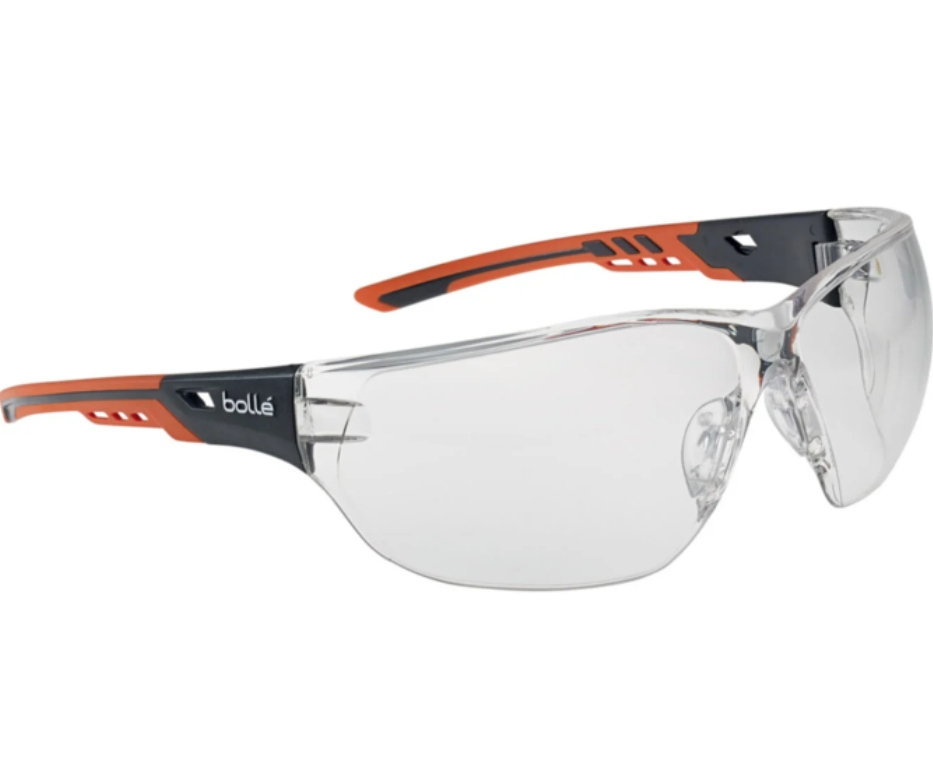 Lunettes Ness + - Incolores - Noir/Orange Bollé Safety