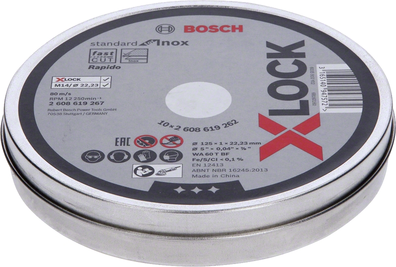 Disque à tronçonner Standard for Inox X-Lock Bosch Professional