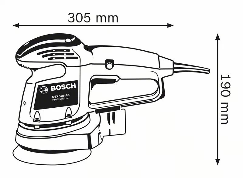 Ponceuse excentrique GEX 34-125 Professional Bosch Professional