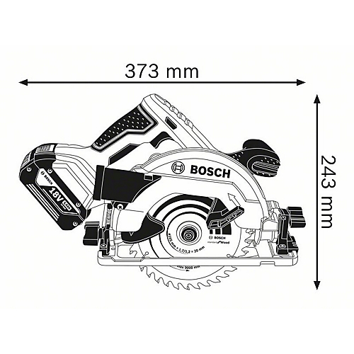 Scie circulaire GKS 18V-57 - Solo Bosch Professional