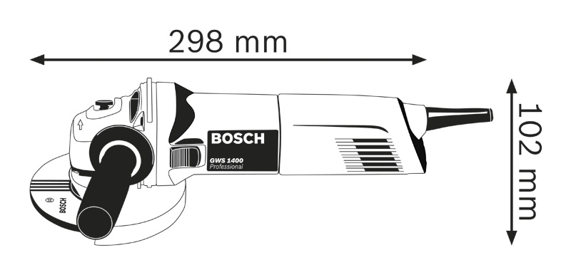 Meuleuse d'angle GWS 1400 W Bosch Professional
