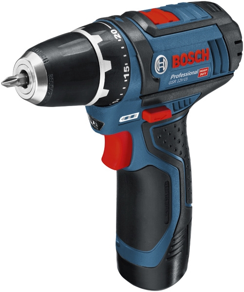 Perçeuse sans fil 12V GSR 12V-15 + 2 batt 2Ah + 25 accessoires en coffret 060186810G