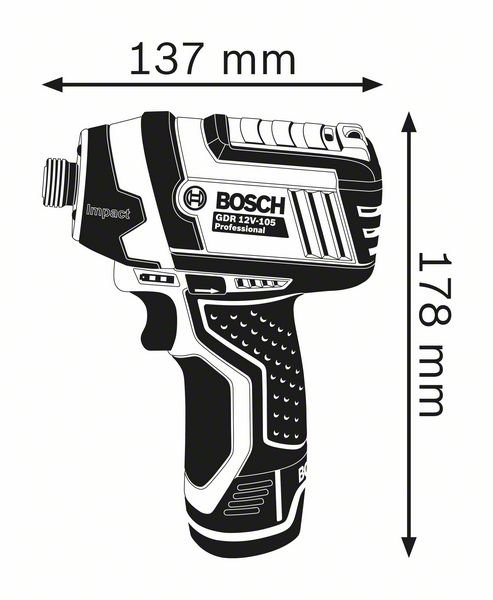 Clé à chocs GDR12V-LI Bosch Professional