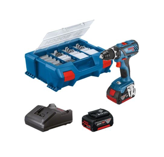  Perceuse-visseuse sans fil GSR 18V-28 + 2 batteries, 1 chargeur et 1 coffret accessoires 