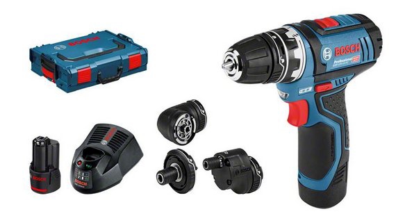 Perceuse Visseuse Gsr 12v 15fc Set De 4 Mandrins En Coffret Bosch Tereva Direct