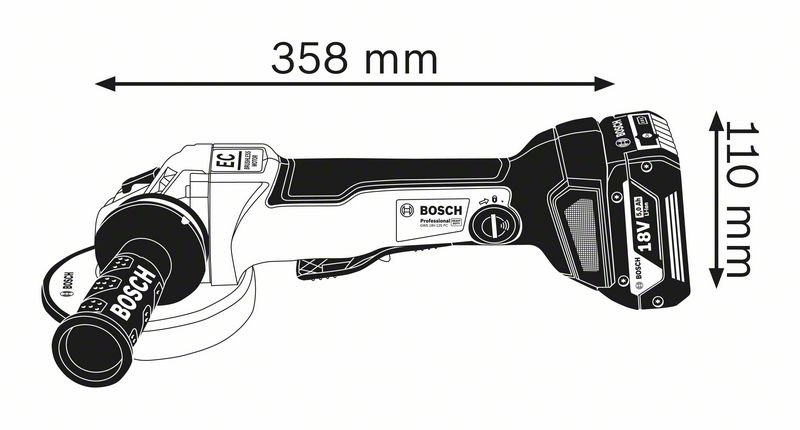Meuleuse GWS18V-10PC Bosch Professional