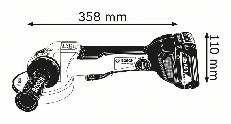 Meuleuse GWS 18V-10 PC - Solo Bosch Professional