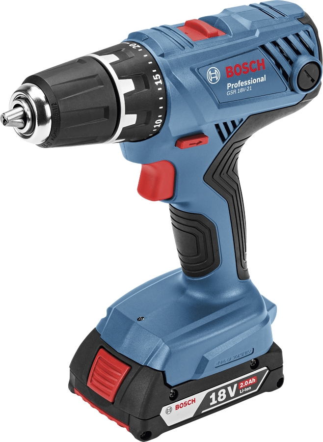 Perçeuse visseuse sans fil GSR 18V-21, 2 Batt 2 Ah 06019H100A Bosch Professional