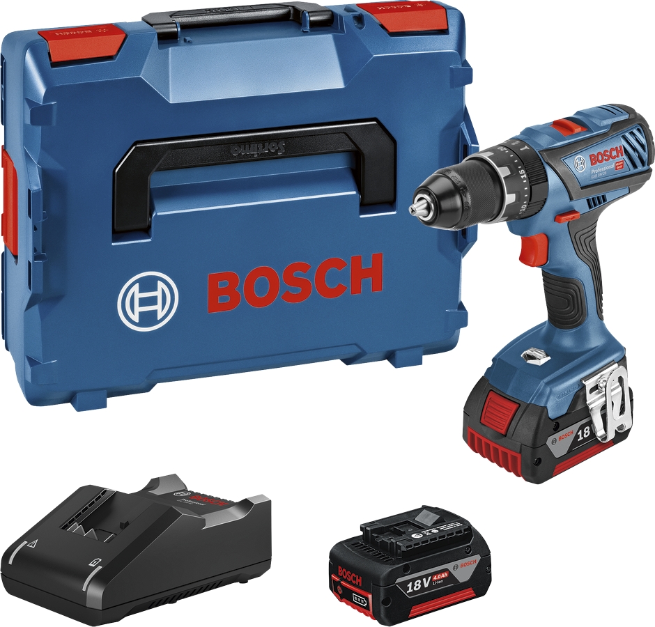 Bosch GDX 18 V-180 Li-Ion Visseuse-boulonneuse à chocs sans fil 180 Nm +  Douille hexagonale 1/4, douille carrée 1/2 + Clé à douille + 32x Embouts  ❘ Bricoman