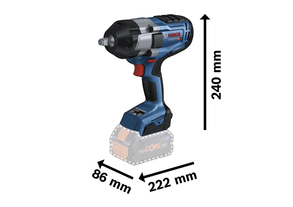 Boulonneuse GDS 18V-1000 Professional SOLO 06019J8301 Bosch Professional