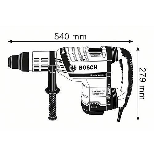 Perforateur-burineur GBH 8-45 DV - SDS Max - En coffret Bosch Professional