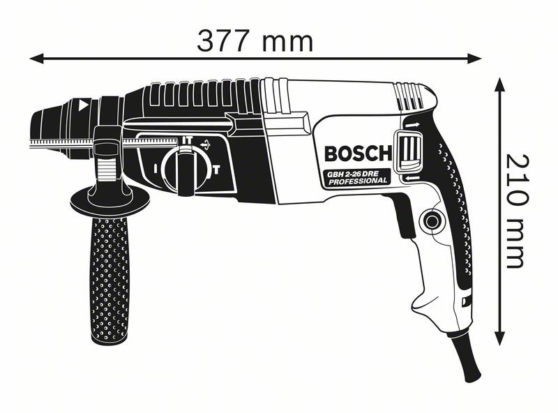 Perforateur burineur GBH 2-26 - SDS Plus - En coffret Bosch Professional