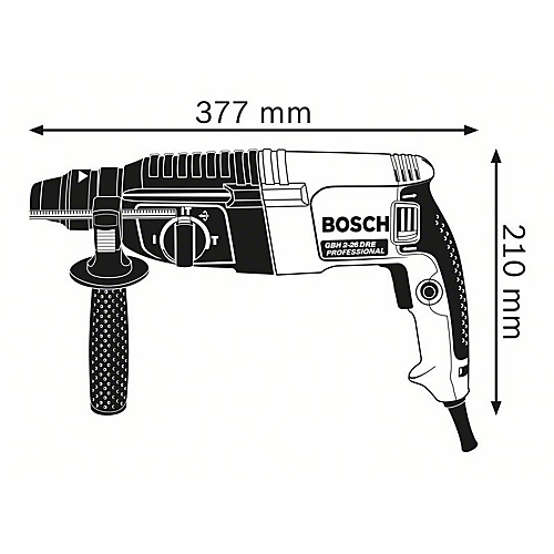 Perforateur burineur GBH 2-26 - SDS Plus - En coffret Bosch Professional