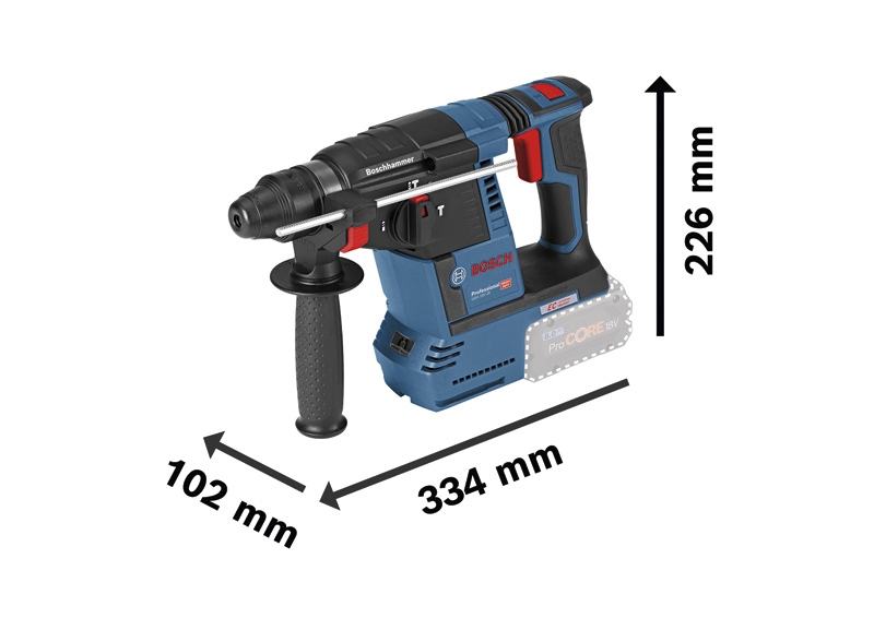 Perforateur GBH 18V-26 - SDS Plus - Sans batterie ni chargeur - En coffret Bosch Professional