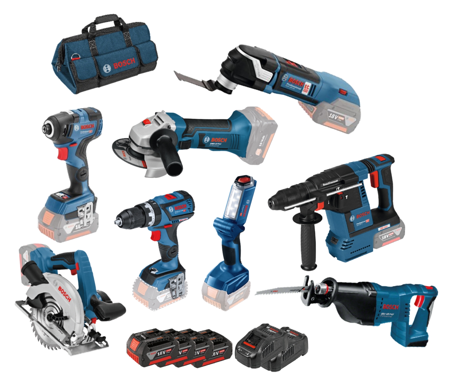Kit 3 outils 18V Bosch Professional