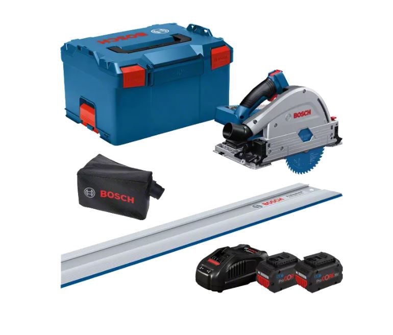 Scie plongeante GKT 18V-52 GC + 2 batteries + chargeur rapide Bosch Professional