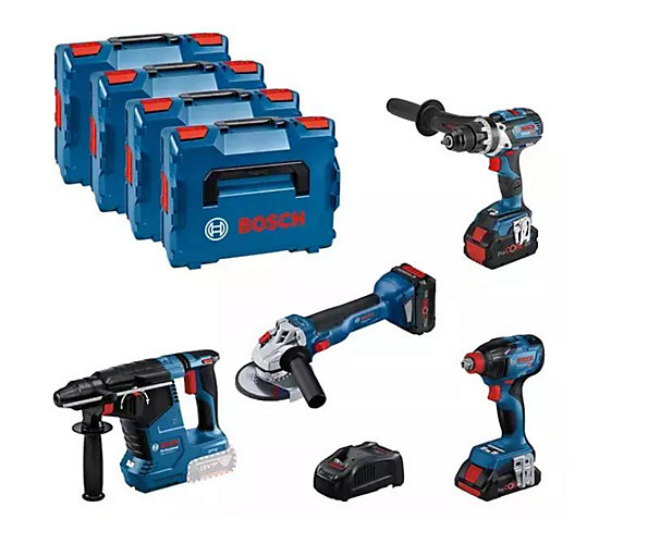Kit 4 outils 18 V 2 batteries ProCore (4+5.5) Bosch Professional