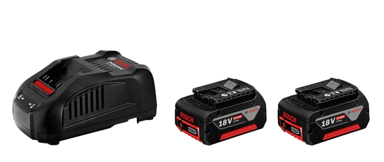  2 batteries GBA 18 V 5.0 Ah + GAL 1880 CV 