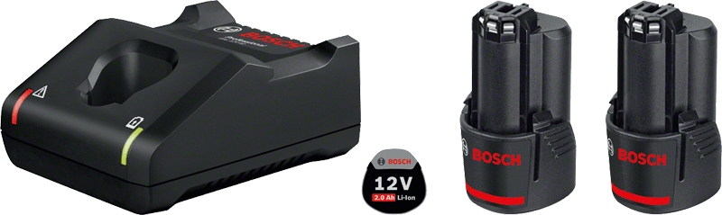  Pack de batteries GBA 12V 2Ah et chargeur 