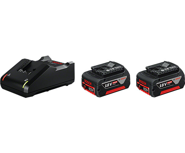 Set de 2 batteries GBA 18V 4.0Ah + GAL 18V-40 Bosch Professional