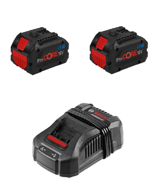 Set de 2 batterie Procore 18 V 5,5 Ah + Gal 1880 Cv Bosch Professional