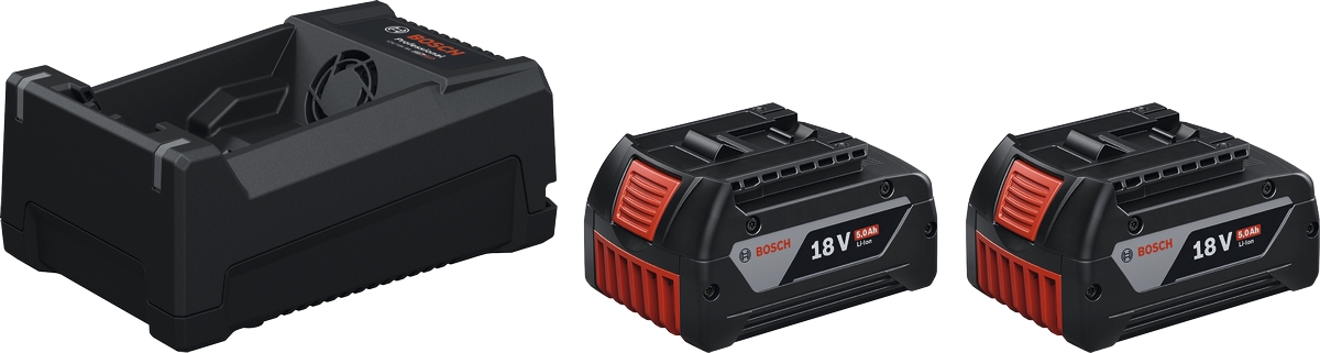 Pack 2 batteries 18V 5Ah + 1 chargeur GAL 12V/18V-80