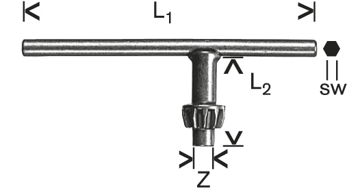 Clés de rechange pour mandrins Type D Bosch Professional