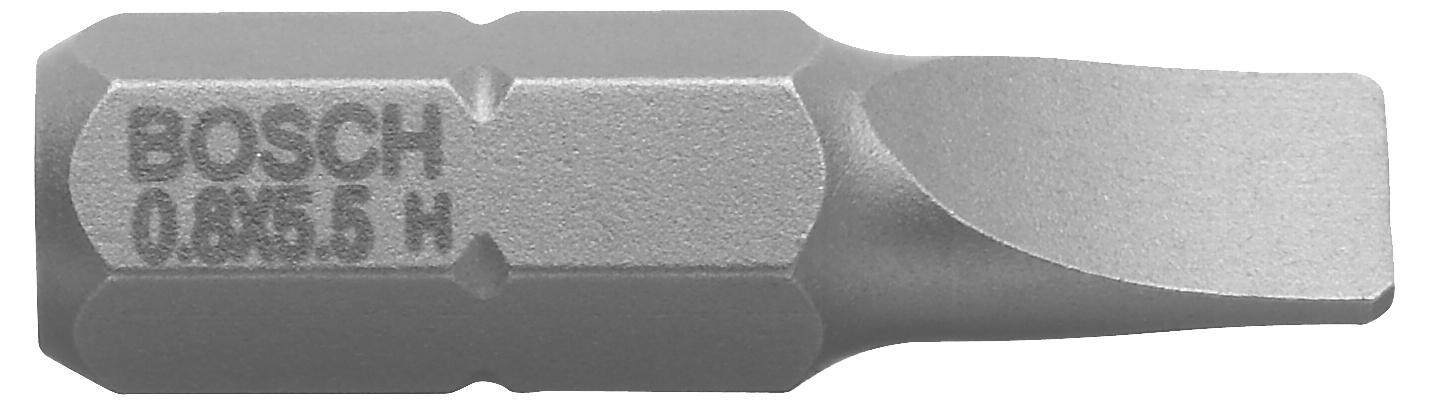 Embouts de vissage plat S1,2x8,0 Longueur 25 Bosch Professional