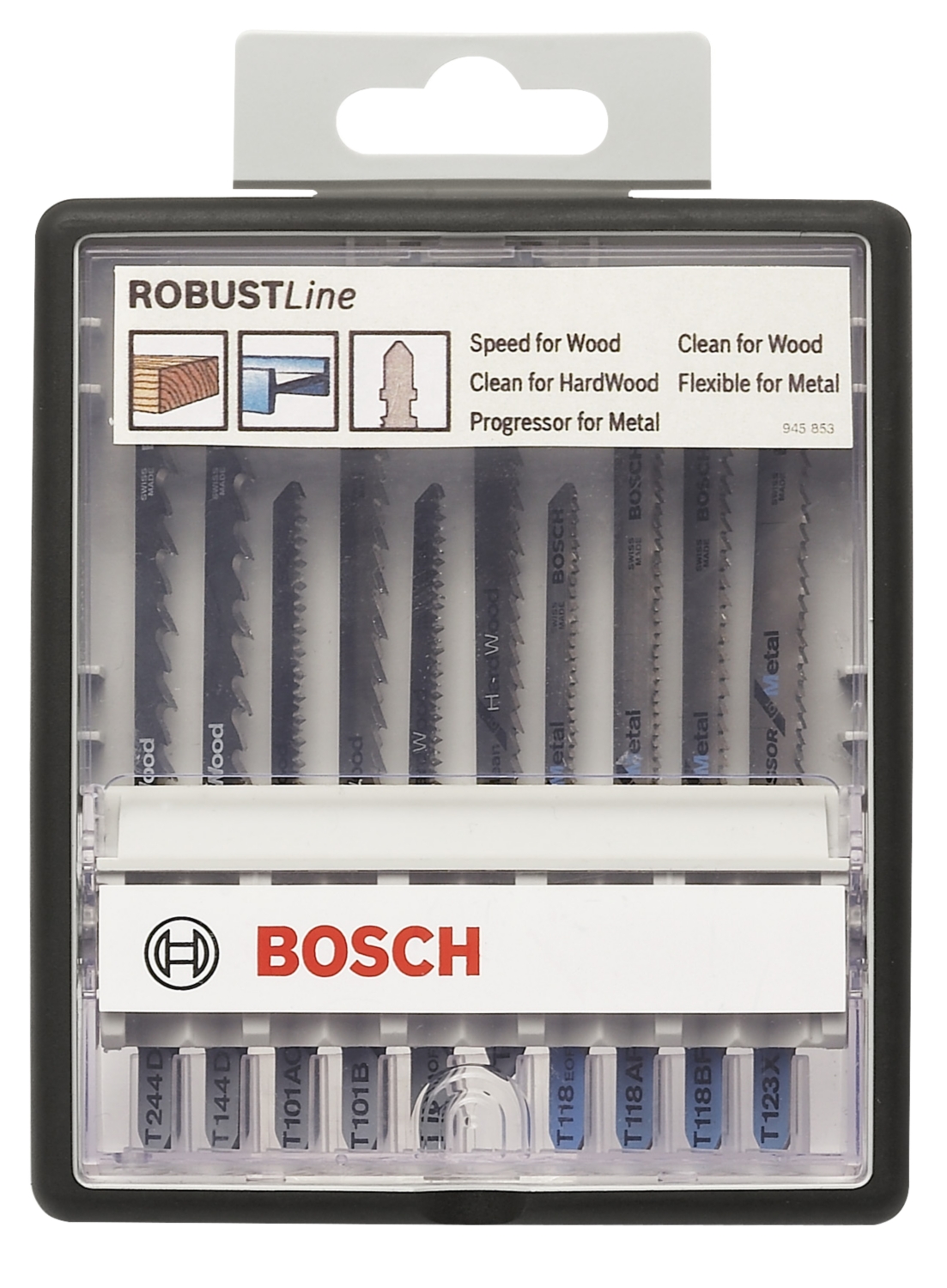Lame de scie sauteuse coffret de 10 Bosch Professional