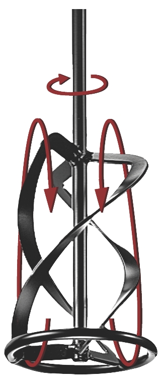 Malaxeur pour perceuse Ø 120 x 600 M14 de haut en bas Bosch Professional