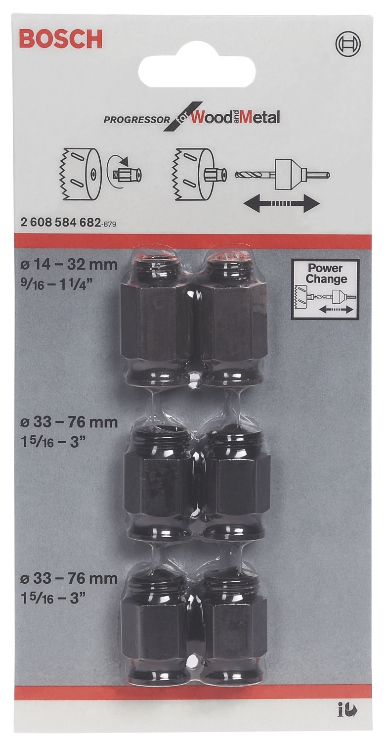 Adaptateur de transition, set de 6 pièces Bosch Professional
