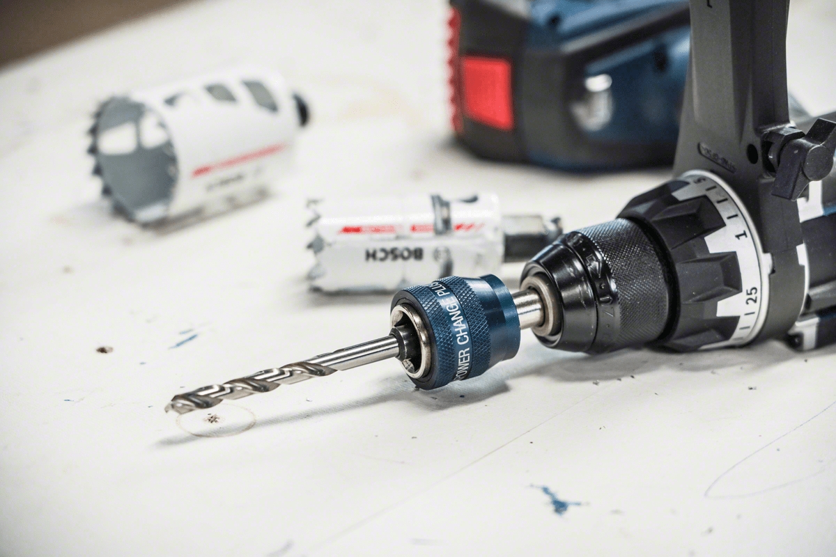 Adaptateur Power Change Plus 3/8" 8,7 mm pour scie trépan + foret HSS-Co Ø 7,15 x 65 mm Bosch Professional