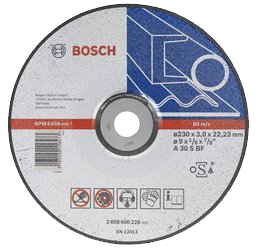 Bosch 2608603168 Disque À Tronçonner À Moyeu Plat Standard For