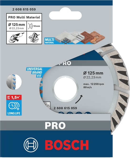 Disque à tronçonner diamanté Pro Multi Material Bosch Professional