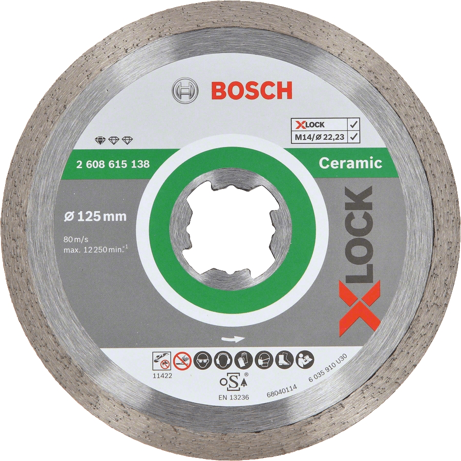 Disque à tronçonner diamanté Standard for Ceramic X-Lock Bosch Professional