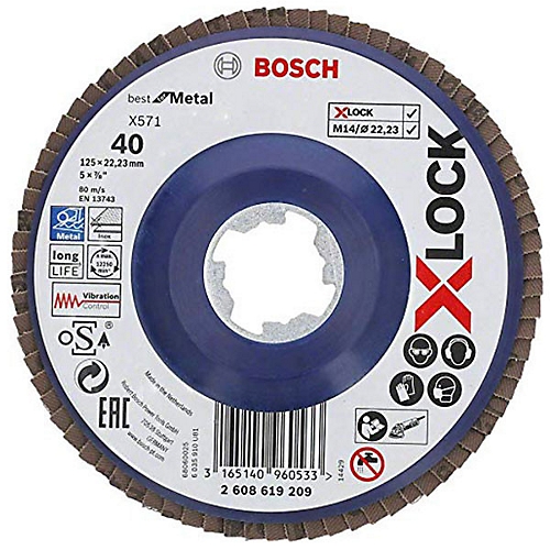 Disque à lamelles X-Lock 125 mm Bosch Professional