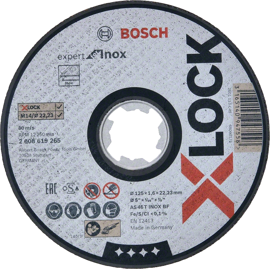 BOSCH - DISQUE ABRASIF SUR FIBRE R444 EXPERT FOR METAL, DIAMÈTRE