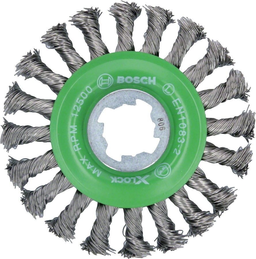 Brosse circulaire à fils torsadés Heavy for Inox X-Lock Bosch Professional