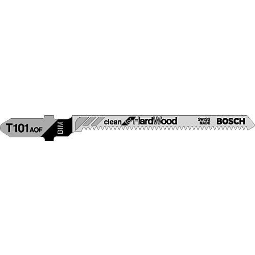 Lame de scie sauteuse Clean pour bois dur T 101 AOF Bosch Professional