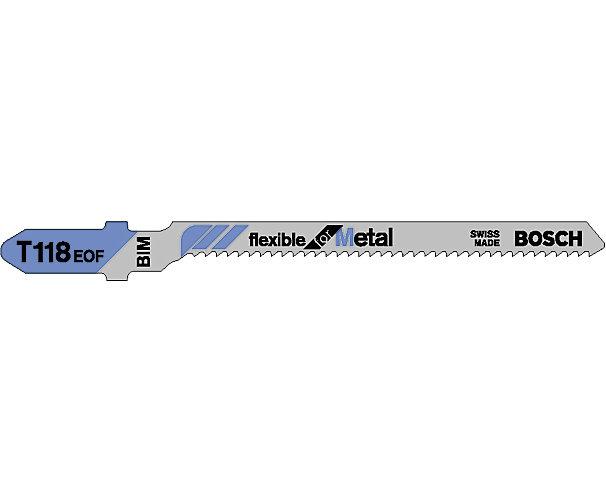 Lame de scie sauteuse Flexible pour métal T 118 EOF Bosch Professional