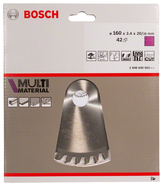 Lame multi Material pour scie circulaire portative Bosch Professional