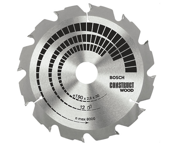 Lame Construct Wood pour scie circulaire portative Bosch Professional