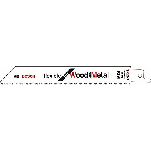Lame de scie sabre Flexible pour bois et métal S 922 HF Bosch Professional