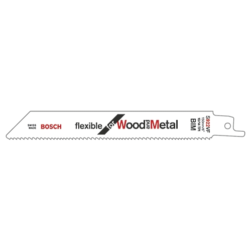 Lame de scie sabre Flexible pour bois et métal S 922 VF Bosch Professional
