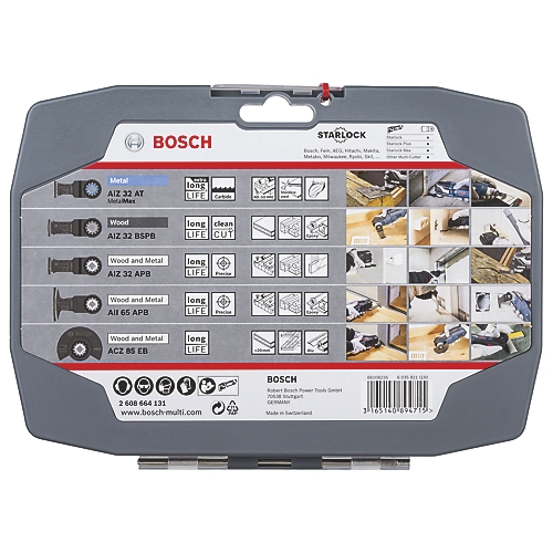 Coffret Starlock Cutting 5 lames Bosch Professional