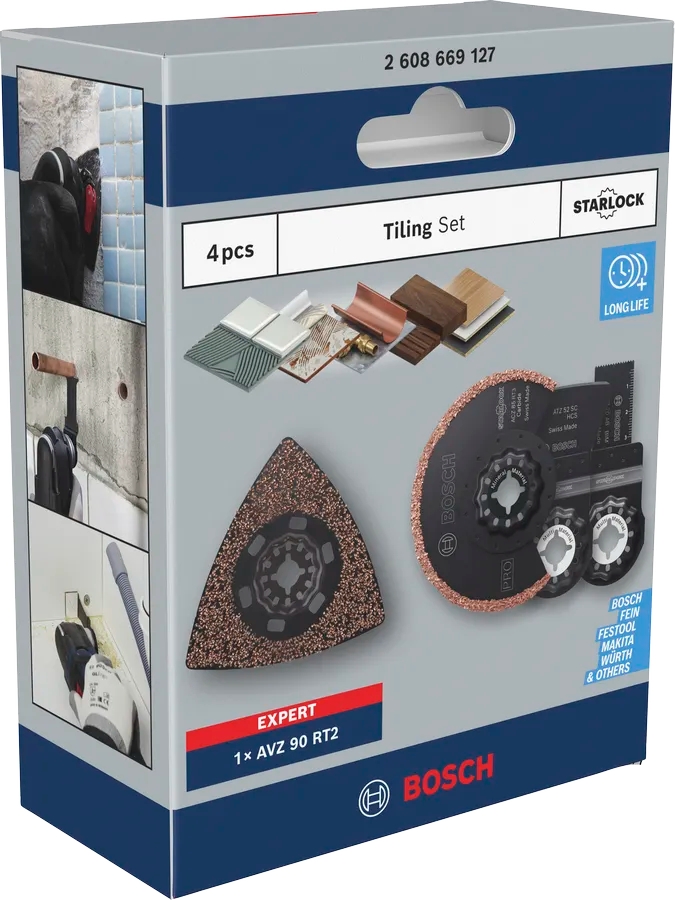 Lot de 4 lames Tiling pour carrelage Bosch Professional